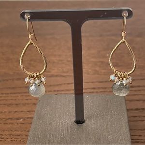 LABORADITE DROP EARRINGS EUC